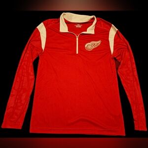 Fanatics Detroit Red Wings 1/4 Zip Lightweight Pullover, Men's, Size M